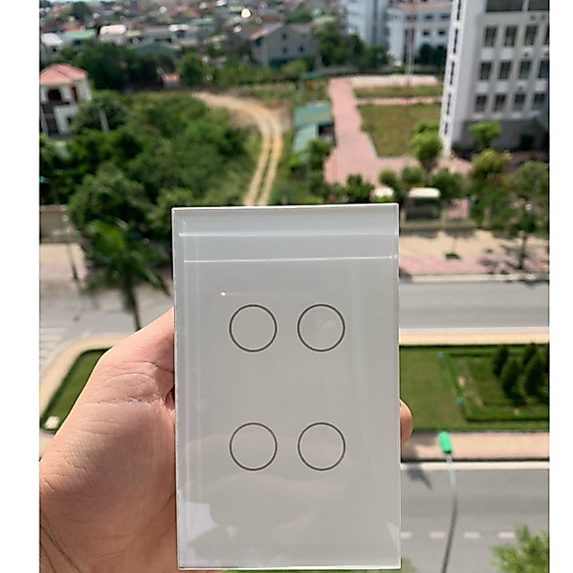 Công Tắc Tuya Wifi 4 Nút Đen,Trắng 2021 Cao Cấp