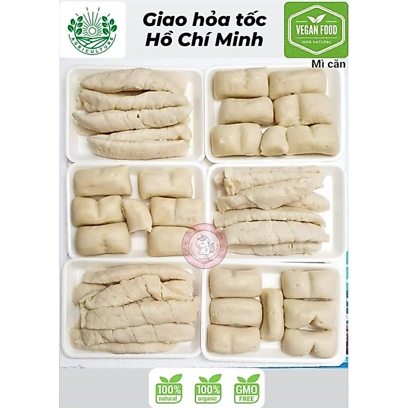 🌾 Mì Căn Ruột - Mì Căn Cục (Viên) / Seitan - Wheat Gluten (❄️ Cấp đông/Frozen) 1️⃣ kg - Giao hỏa tốc