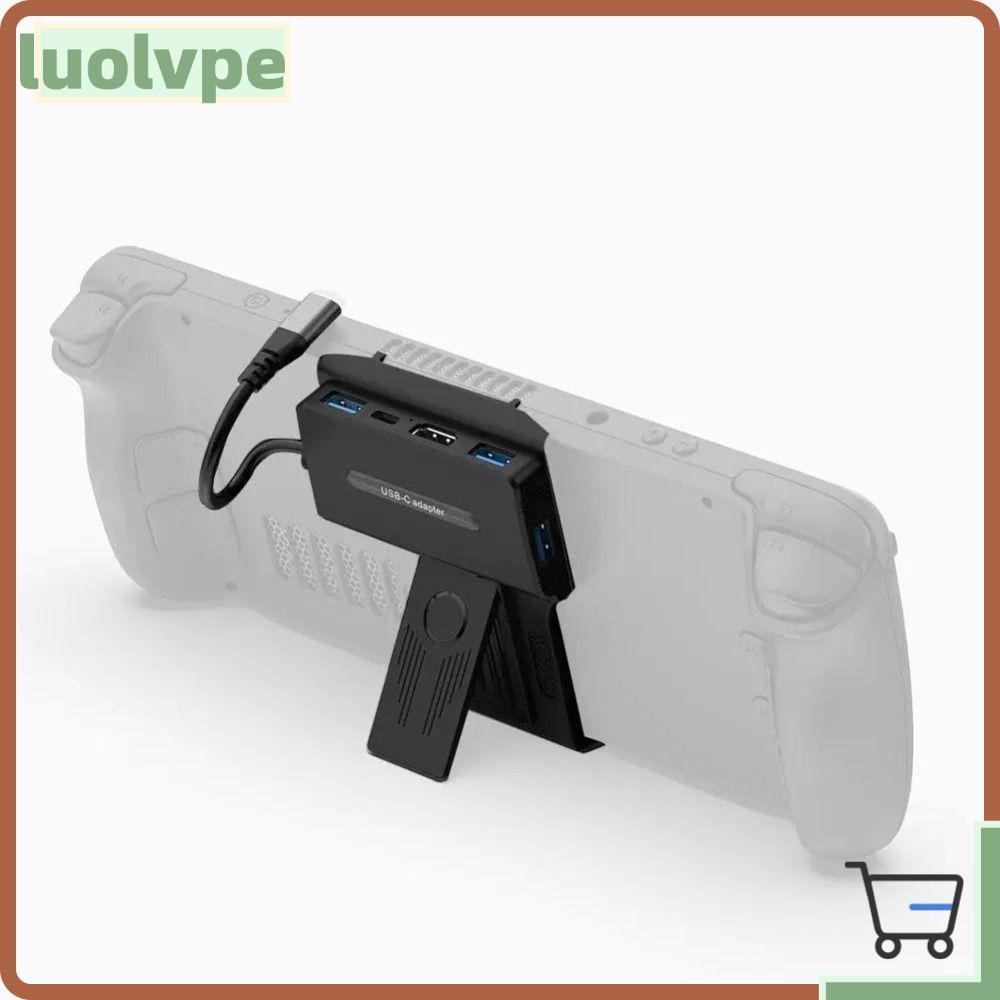 LUOLVUO cho trạm nối sàn hơi nước, USB C sang HDMI Dock Holder USB C Hub, Hub sạc di động 5 trong 1 