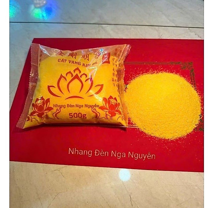 Cát Vàng Kim Sa Đặt Bát Hương Túi 500 Gram