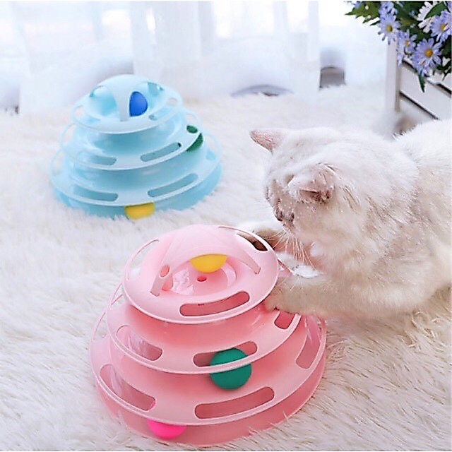 [HÀNG SẴN - GIAO NHANH 2H] Tháp bóng đồ chơi cao cấp cho mèo - Lna
