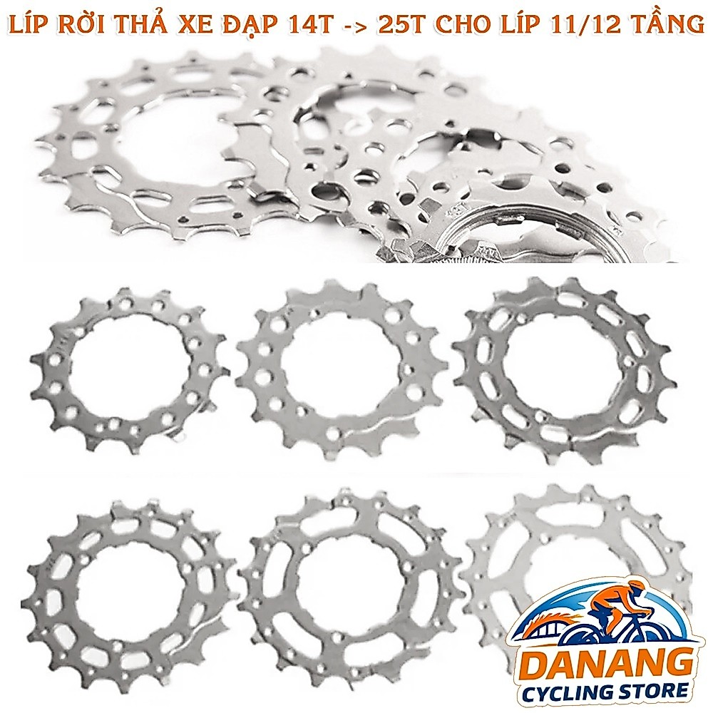 Bánh Răng Líp Rời Xe Đạp 14T -> 25T Cho  11 / 12 Tầng – Líp Thả Chính Xác, Phụ Tùng Xe Đạp Bền Bỉ