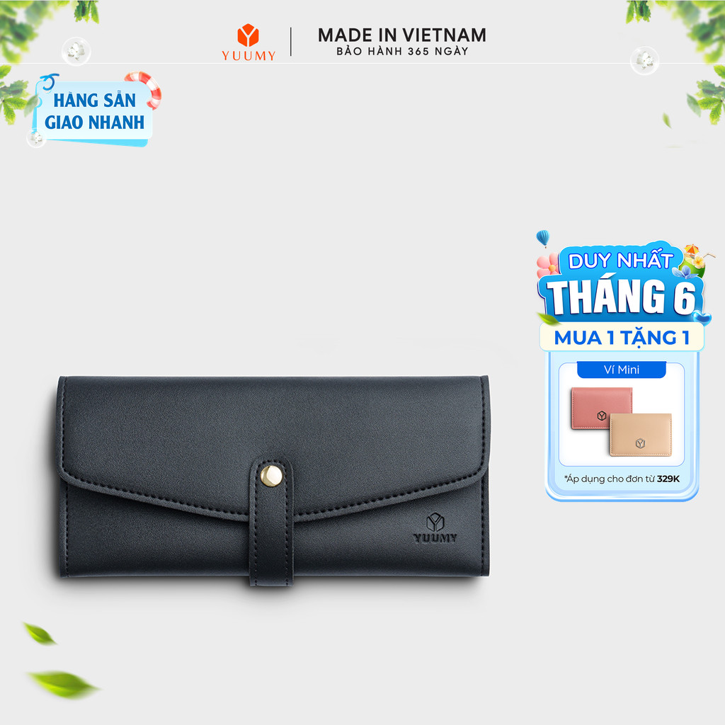 Ví Yuumy ( Thời trang nữ kiểu cầm tay dáng dài - Ví da Seasand YV47)