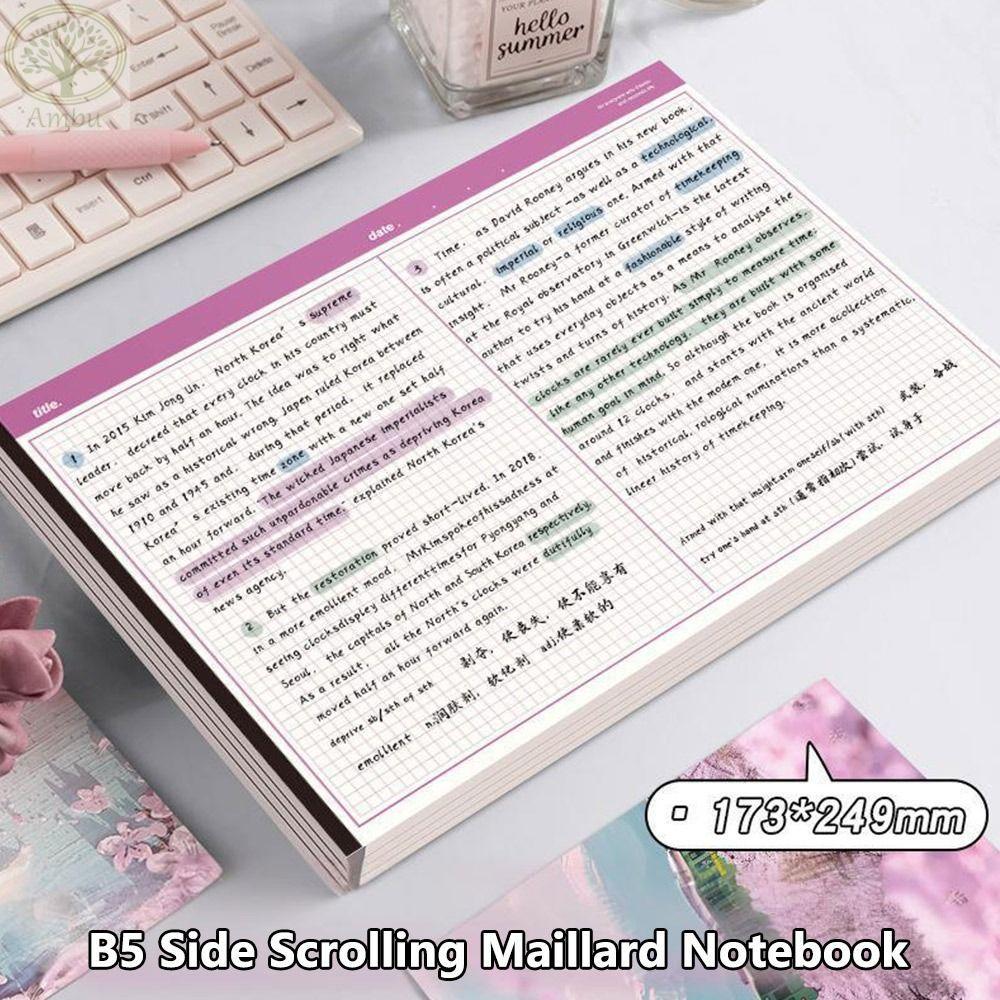 AMLU 20 Tờ / Sách B5 Sổ Tay, Notepad Ngang B5, Sổ Tay Giấy Rách Đơn Giản Học Sinh