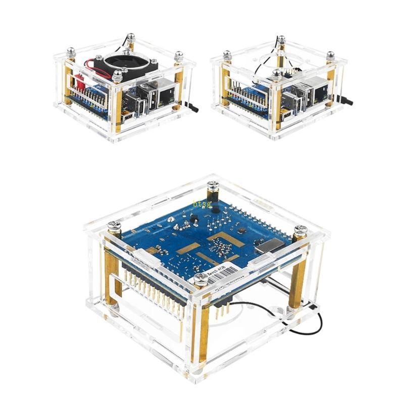 Btsg Vỏ Acrylic bền bỉ Quạt tản nhiệt cho phụ kiện vỏ bọc Orange Pi Zero3