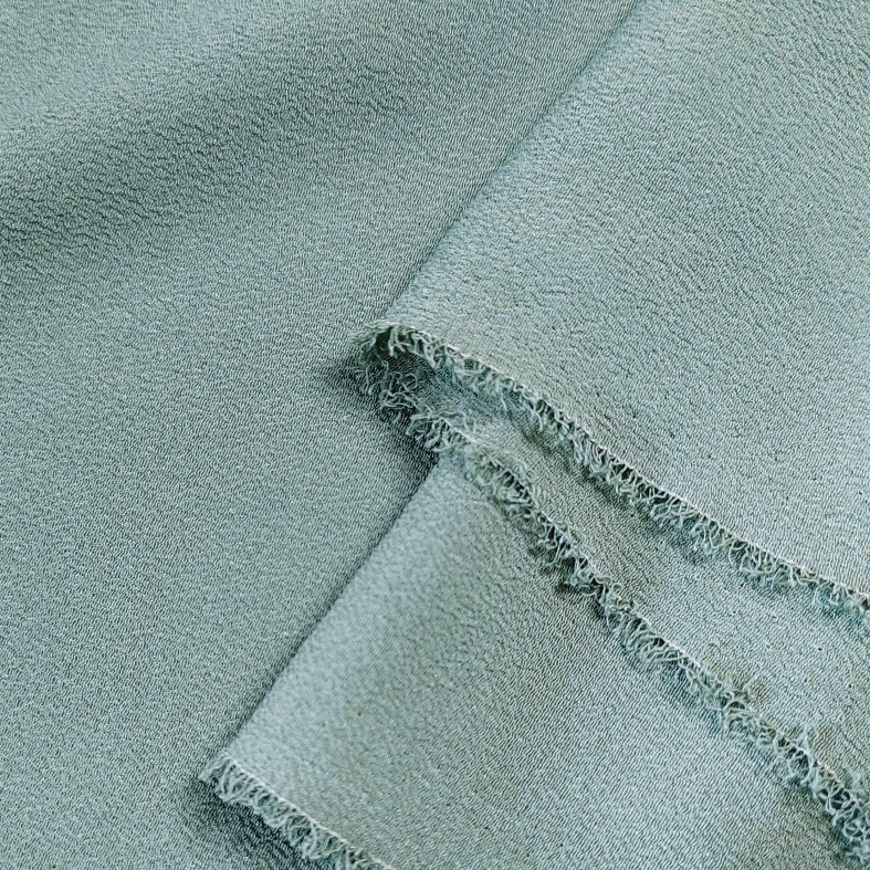 Huzhou Story 24 Mommy Wide Ghost Crepe Full Silk Mulberry Silk Quần Áo Vải Mùa Hè Chống Nhăn Thoáng 