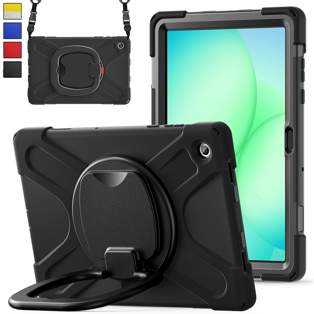 Dành Cho Samsung Galaxy Tab A11 Plus 2025 Xoay Chân Đế, Ốp Lưng Chống Sốc Chắc Chắn Có Dây Đeo Vai C