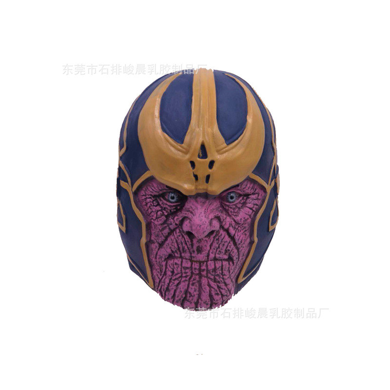 Avengers 4 Halloween Marvel Hàng hóa Mặt nạ cao su Thanos cos Mặt nạ phim Marvel