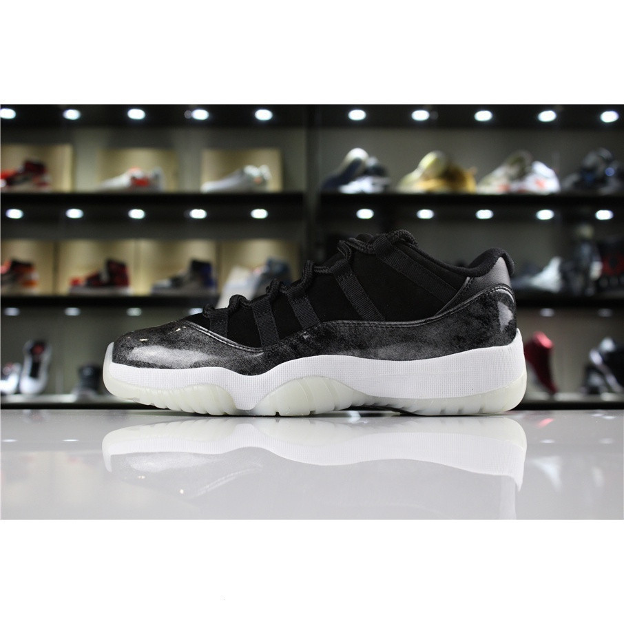 Air Jordan 11 Low Barons Bạc đen 528895-010
