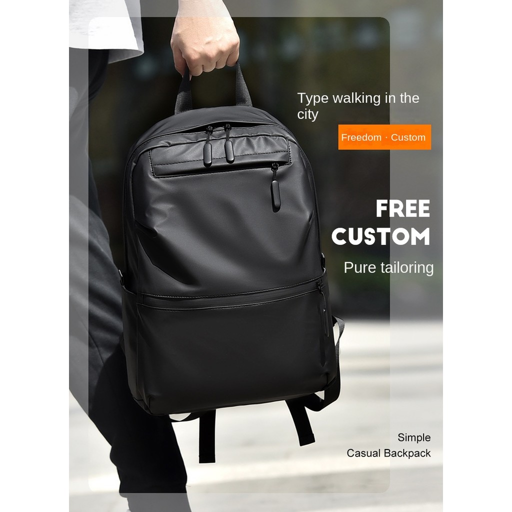 Men's Bag New Waterproof Backpack Men's Large Capacity Backpack Male High School Student College Stu
