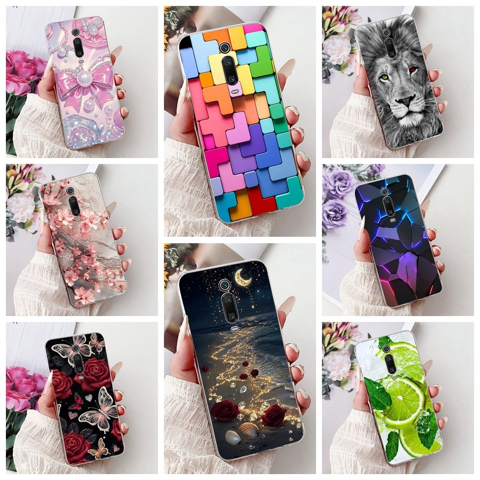 Vỏ Trong Suốt Cho Xiaomi 9T Ốp Lưng 9T Pro Bướm Sang Trọng Tình Yêu Thời Trang Hoa Thoáng Mát Đẹp Tr