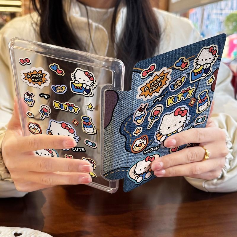 Kindle 11th2024（RS23CV）2022（C2V2L3）/10th 2019（J9G29R）6Inch Sleep Wake Protective Case Retro Small Ti