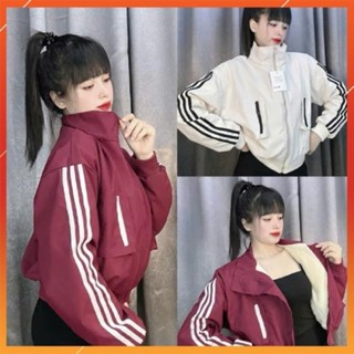  { AG 03 } Áo Khoác Gió LÓT LÔNG Nữ Vải Gió Sần Cao Cấp,Áo Gió Phối Viền Dáng Thể Thao CAMAVINGA 