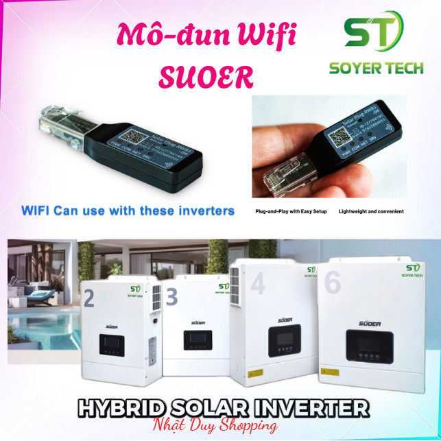 Mô-đun WIFI -Thiết bị không dây  giám sát từ xa RS232 cho Biến tần SUOER Có Cổng WIFI-101060674