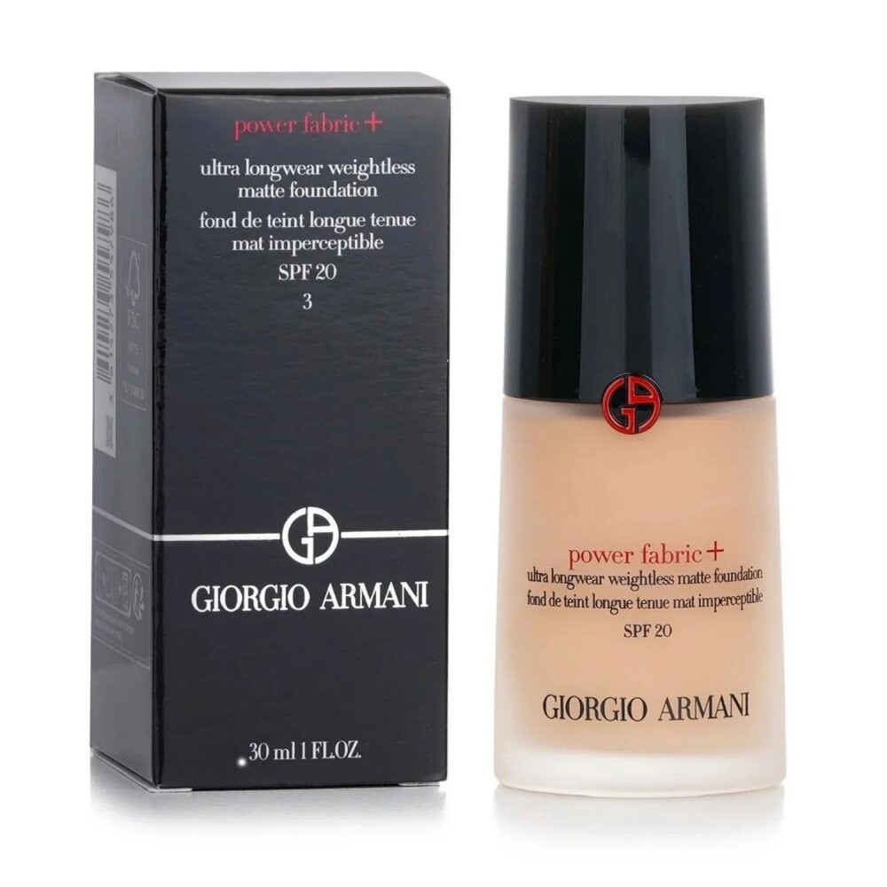 Giorgio Armani Power Fabric + Longwear Weightless Matte Foundation SPF 20 #3 30ml