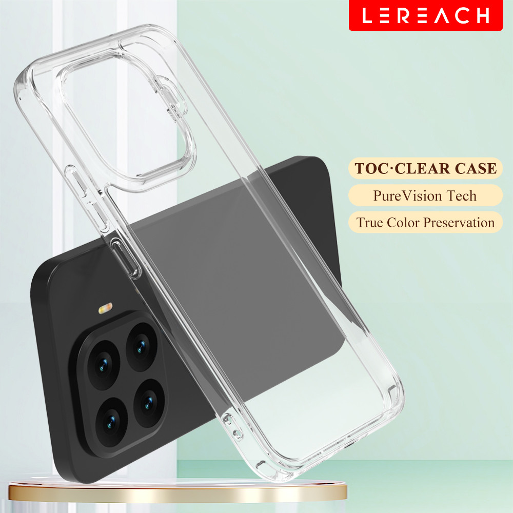 Ốp điện thoại Lereach Crystal Clear cho Xiaomi 15T Pro / 15T - Chống sốc siêu mỏng | Chống Trầy Xước