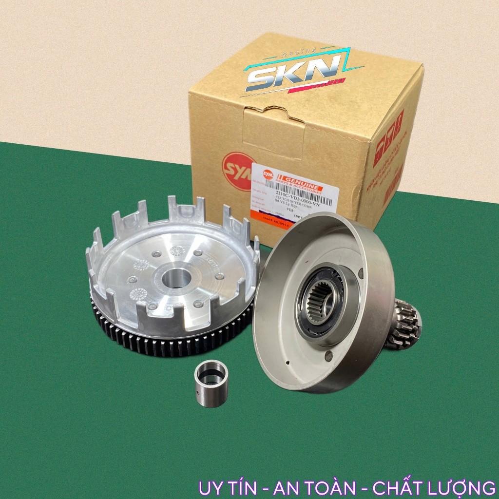 Bộ nhông hú SYM 110 cho xe Wave Dream Cub, 67, Sirus 50 chính hãng >>