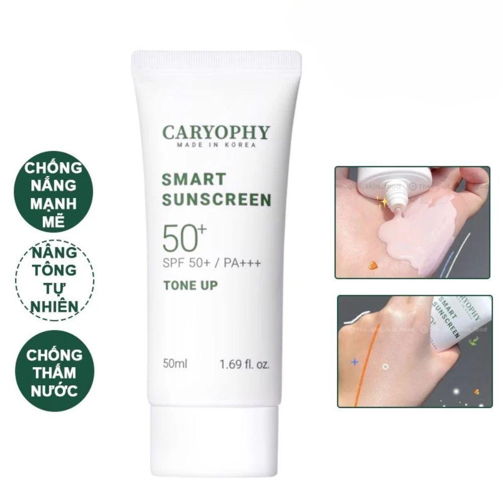 Ảnh 5 của Kem Chống Nắng Caryophy Smart Sunscreen SPF50+ PA+++ Giúp Chống Nắng, Nâng Tông, Ngừa Mụn 50ml
