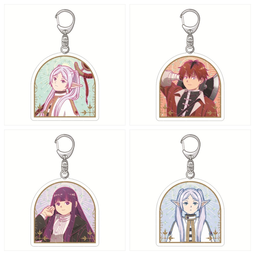 Anime Frieren: Beyond Journey'S End Acrylic Cute Keychain Jewelry Bag Pendant Gift Figure Key Ring G