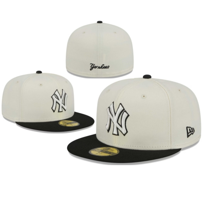 Flash Sale MLB New York Yankees Mũ trang bị 59FIFTY Era Cap Full Close Back Caps Nam Nữ Mũ thể thao 