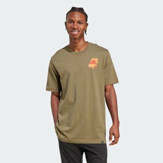 adidas Phong cách sống Áo thun đồ họa Bơ Đậu Phộng và Thạch Trái Cây Nam màu xanh lá JW4342