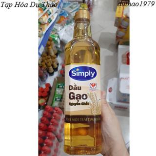 Dầu Gạo  Lứt / Đậu Nành Simply 1L