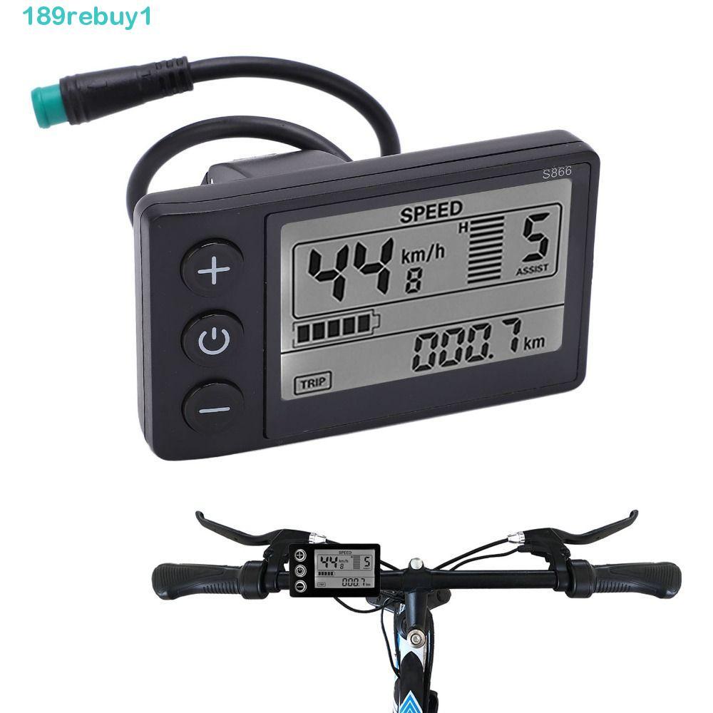Màn hình LCD xe đạp điện REBUY1, Màn hình lớn Bảng điều khiển xe đạp điện 24V 36V 48V, Màn hình LCD 