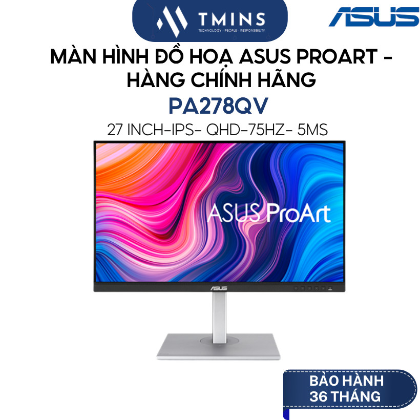 Màn hình đồ hoạ ASUS ProArt PA278QV / 27 inch / 75Hz - Chính hãng