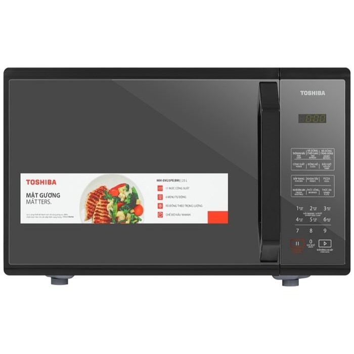 Lò vi sóng Toshiba MM-EM25PE(BM) Màu Đen 25L 800W Điều Khiển Cảm Ứng Chính sách / Bảo hành 12 tháng | BigBuy360 - bigbuy360.vn