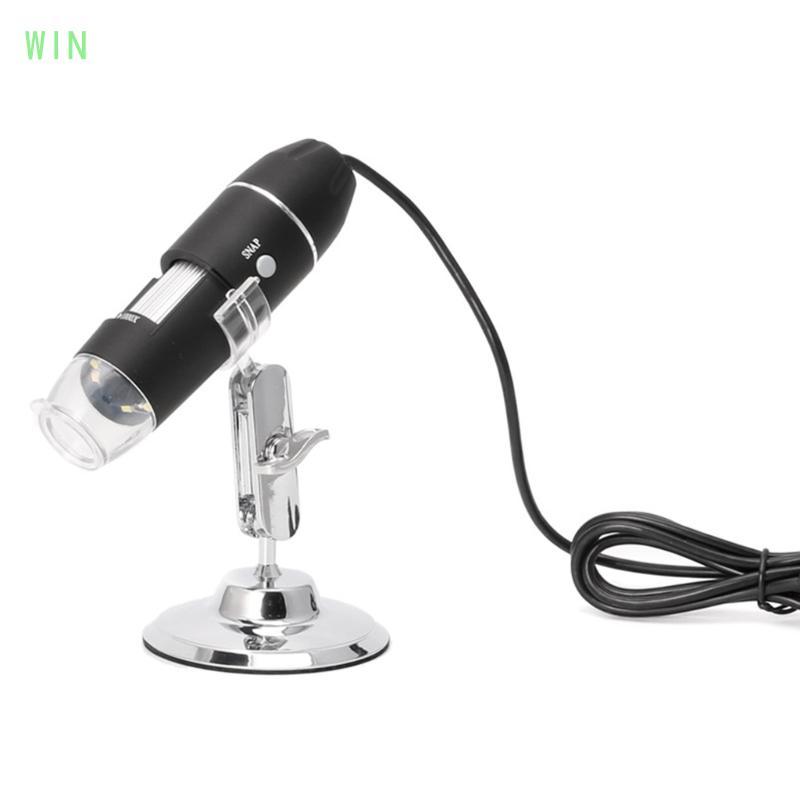1600X USB Digital Microscope Camera Endoscope 8LED Magnifier with Hold Stand