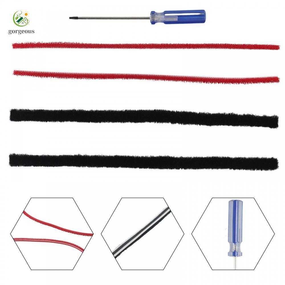 [FUXIN]Plush Strips Rolling Brush Strips Black Red Rolling For Dyson V6 V7 V8 V10