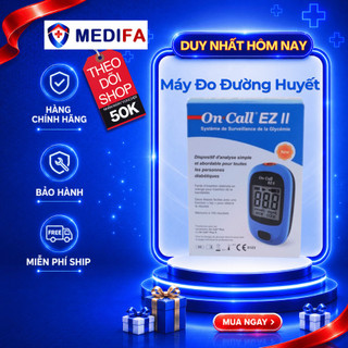 Máy đo đường huyết on call ez ii kèm 25 que thử & 10 kim lấy máu