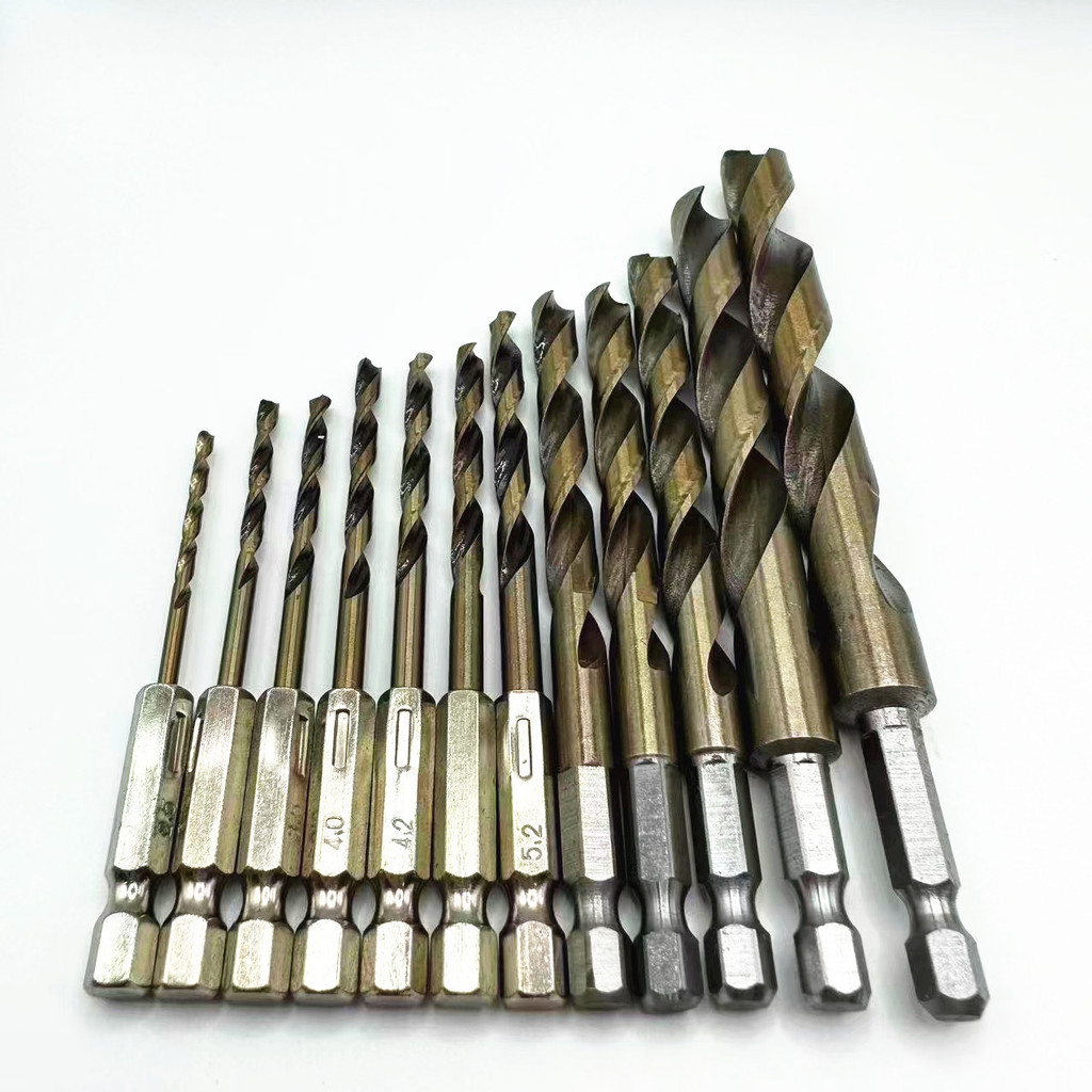 Mũi khoan xoắn Hex Shank Mũi khoan bằng thép không gỉ Mũi khoan xoắn bằng thép tốc độ cao Cobalt-Con