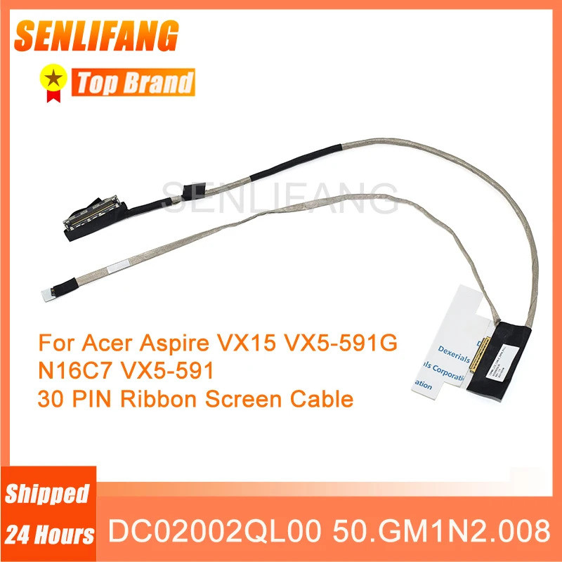 Mới Dành Cho Acer Aspire VX15 VX5-591G N16C7 VX5-591 30pin Laptop LCD Màn Hình LED Ruy Băng Cáp Màn 