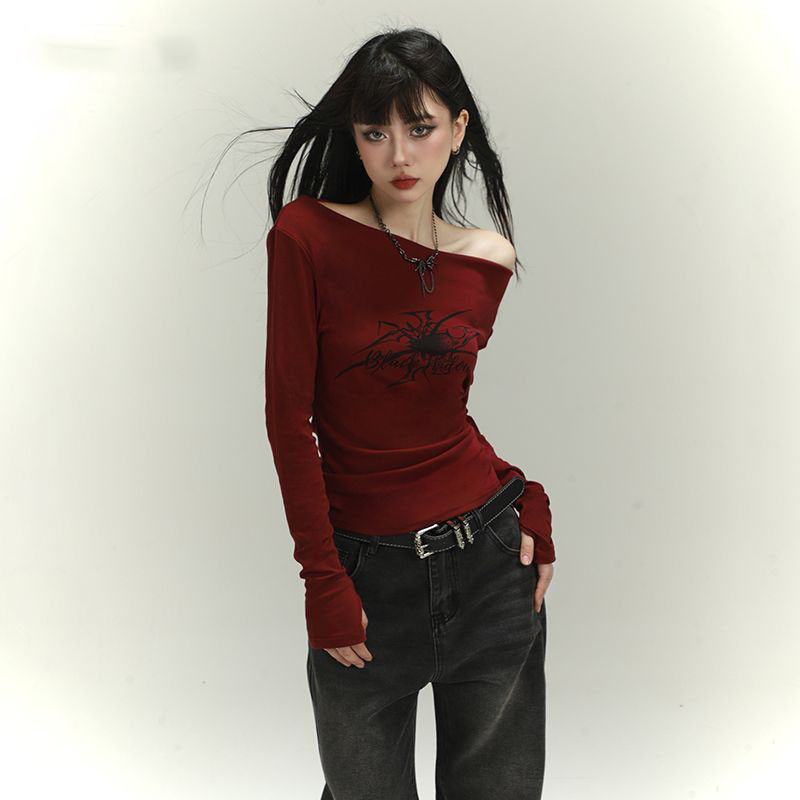 Áo thun dài tay đeo vai Slim-fit _ FF Clothing Store