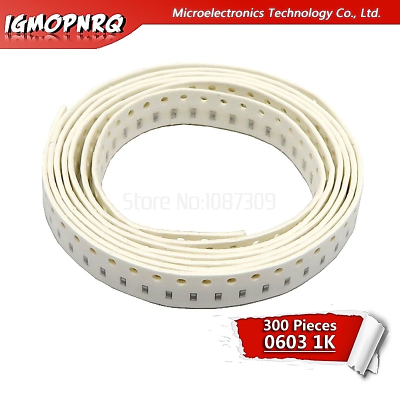 Set 300 Điện Trở smd 0603 1k ohm 1k Chuyên Dụng