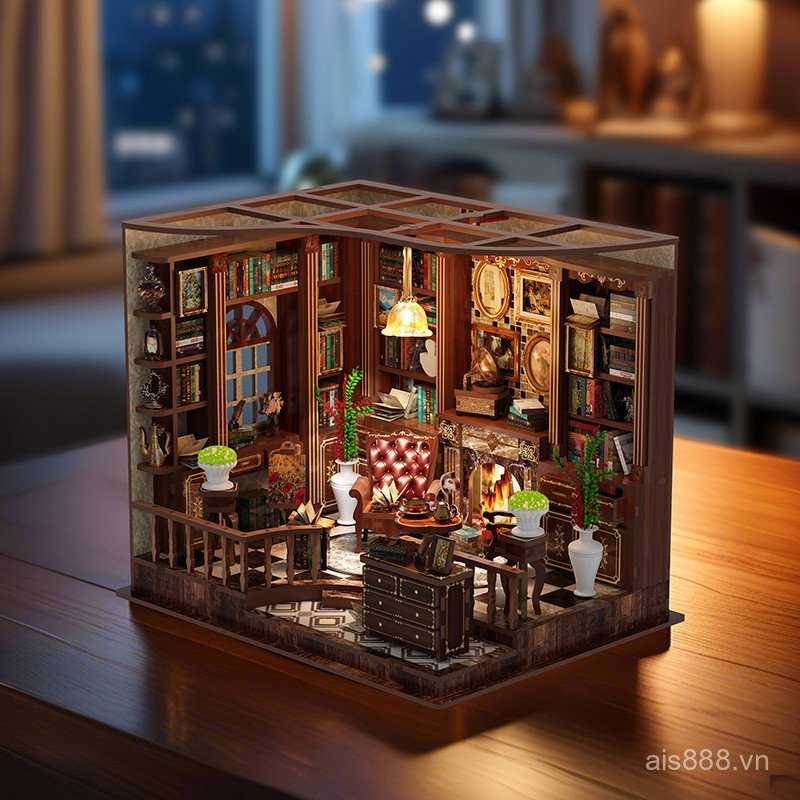 SXT5 [Cash commodity and quick delivery]diy Small house, Left Bank study model house, Smart Fun Hous
