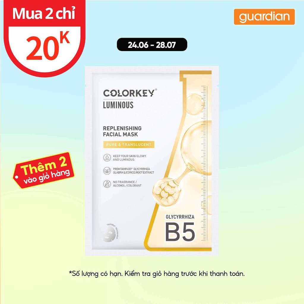 Mặt Nạ Colorkey Luminous B5 Cấp Ẩm Cho Da 25ml
