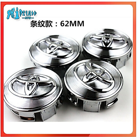 Toyota Camry Bộ 4 Miếng Nắp Đậy Trục Bánh Xe Logo Toyota trang trí ốp chụp mâm 62mm Toyota Camry Vio