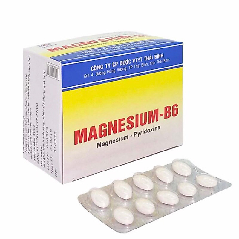 ✅ Magnesium - B6 Bổ sung Magie và vitamin B6, hỗ trợ giảm căng thẳng thần kinh do thiếu mgie và vita