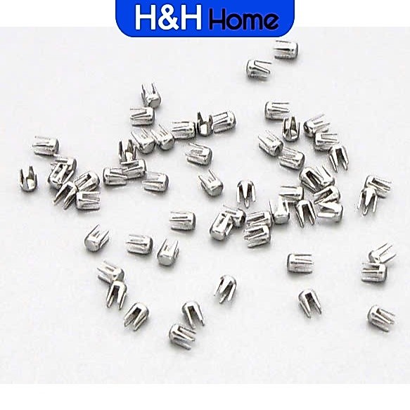 Set 500 đinh tán chân chấu đóng hạt cườm , đóng hạt ngọc trai nhựa không lỗ H&H HOME