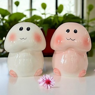 Ống Heo Tiết Kiệm Gốm Sứ Bát Tràng Siêu Cute Dễ Thương, Ống Tiết Kiệm Tiền Trang Trí & Quà Tặng