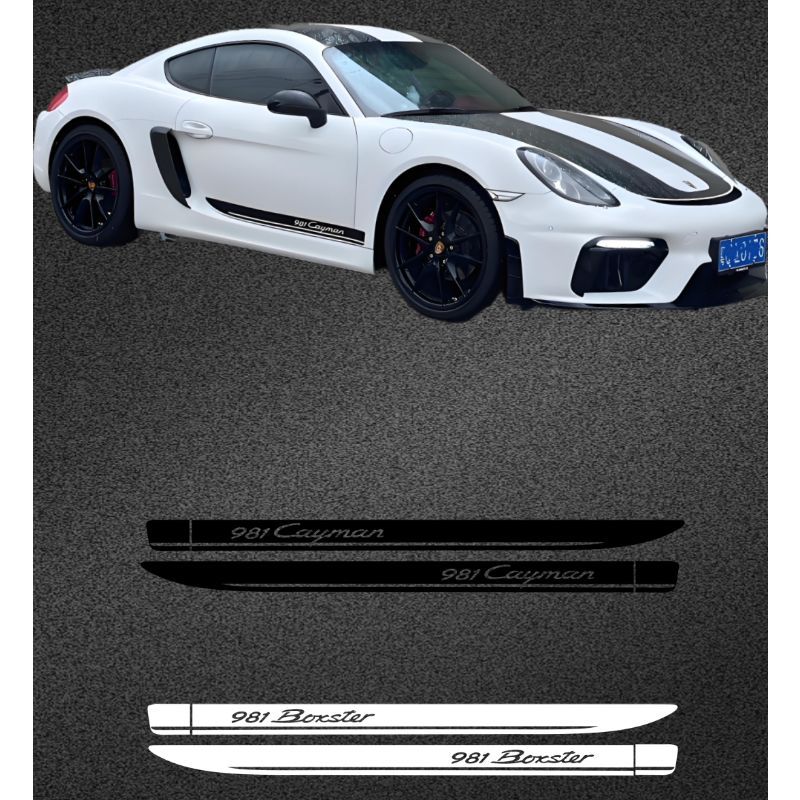 Suitable for PORSCHE stickers, 981 Boxster door decals, Cayman side decoration stickers