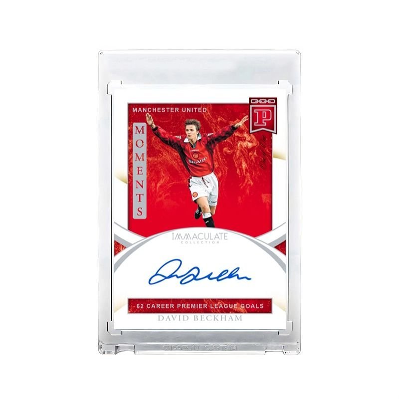 Thẻ bài cầu thủ David Beckham chữ ký phiên bản 1/1 sưu tầm quà tặng bóng đá cao cấp cực sang trọng