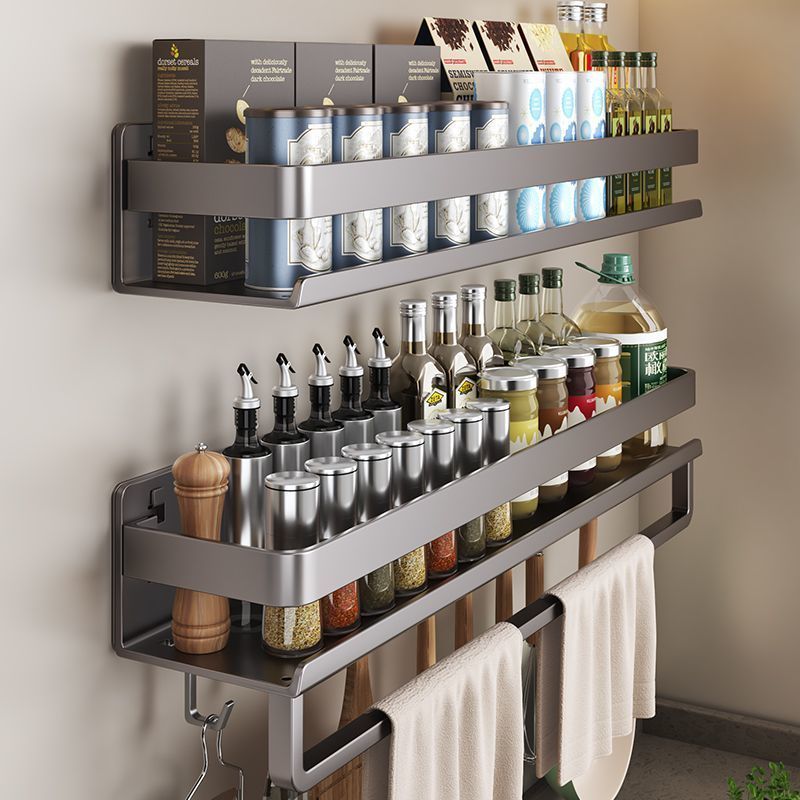 Kitchen Storage Rack, Spice Rack, Spice Box, Wall-mounted Kitchen Utensils and Household Items Colle