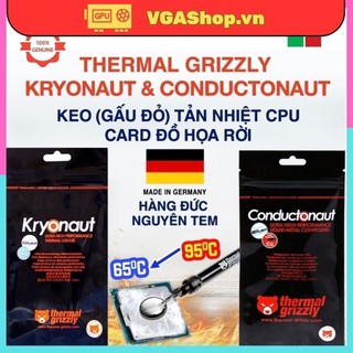 Keo tản nhiệt CPU Thermal Grizzly Conductonaut kim loại lỏng - Kem tản nhiệt Kryonaut Làm Mát Cpu | Gpu - Keo gấu