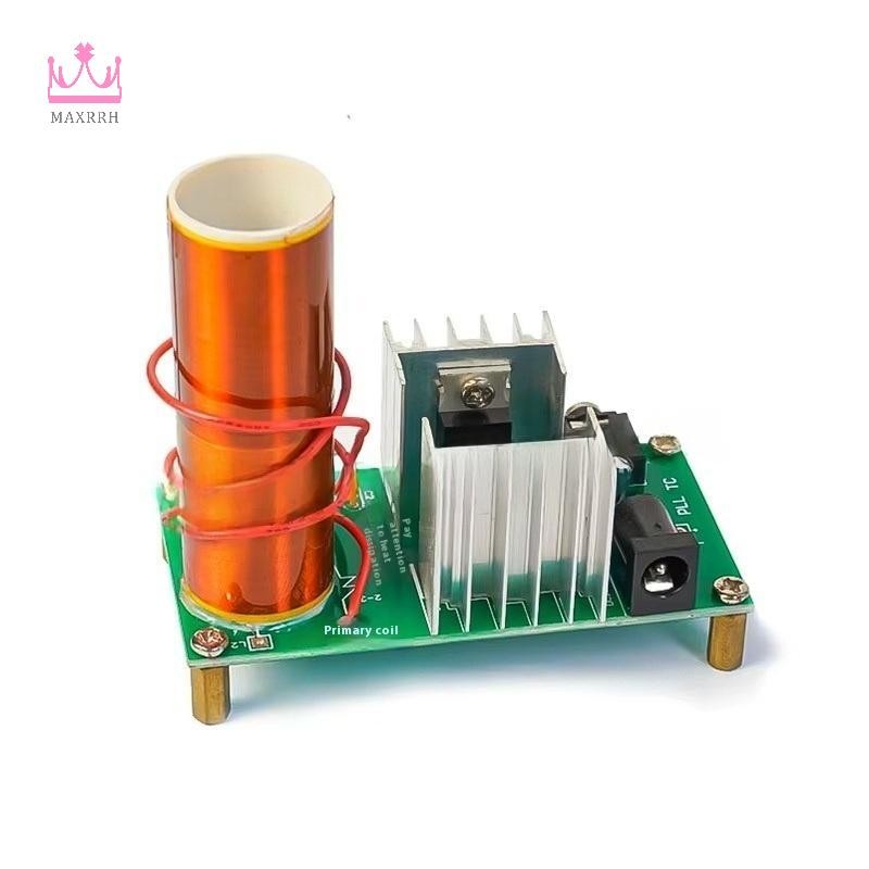 Maxrrh 1 Bộ DC 15-24V 15W Tesla Music Coil Loa Plasma Bộ dụng cụ vui nhộn Arc Plasma Magical Đồ chơi