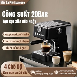 Máy Pha Cafe Espresso 20Bar Bán Tự Động - Chiết Xuất 1 Nút, Đánh Sữa Tạo Hình - Cho Gia Đình