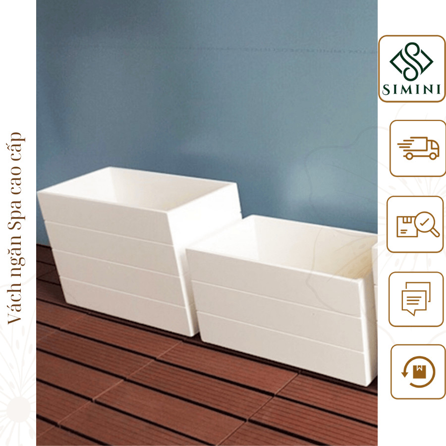 [HÀNG SẴN] Chậu Nhựa Composite trồng cây kích thước 50x20x20cm, 80x30x30, 60x30x30 cực bền