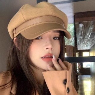  Mũ Nồi Lưỡi Trai Vải Phối Da PU Sang Trọng Trẻ Trung có dây điều chỉnh size đầu  Siêu THị_Cho Bé   